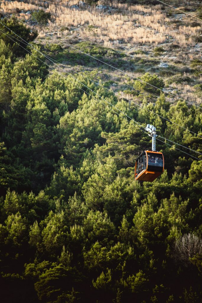 Cable car in Dubrovnik