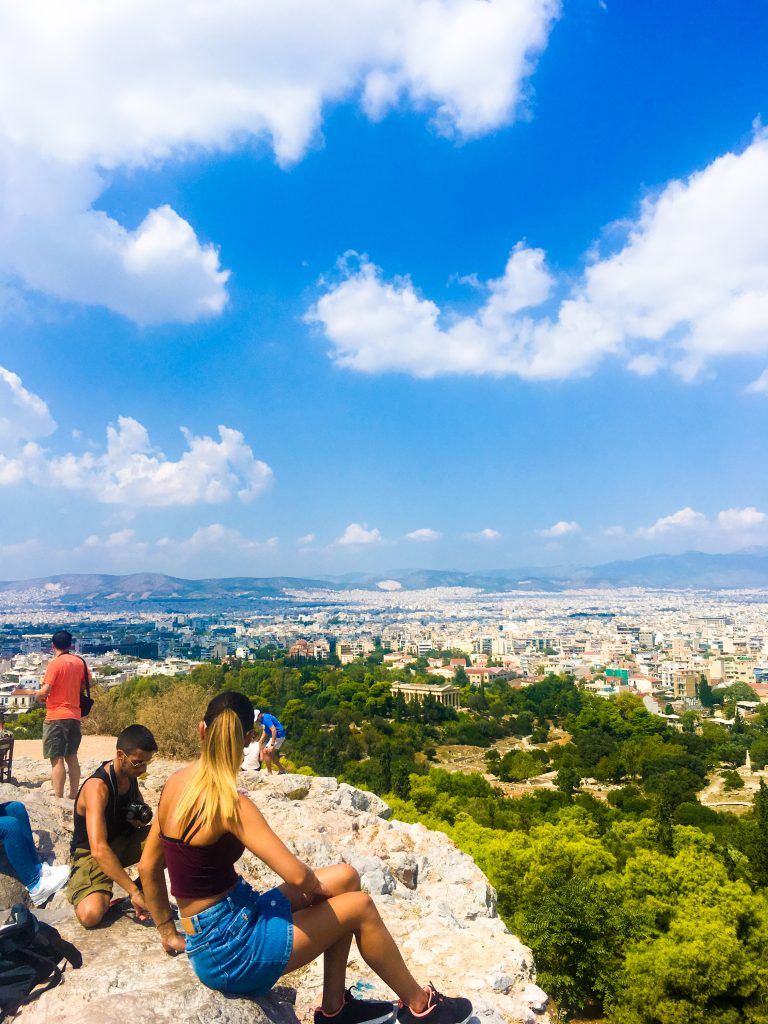 Athens is great for cheap places to travel in the summer